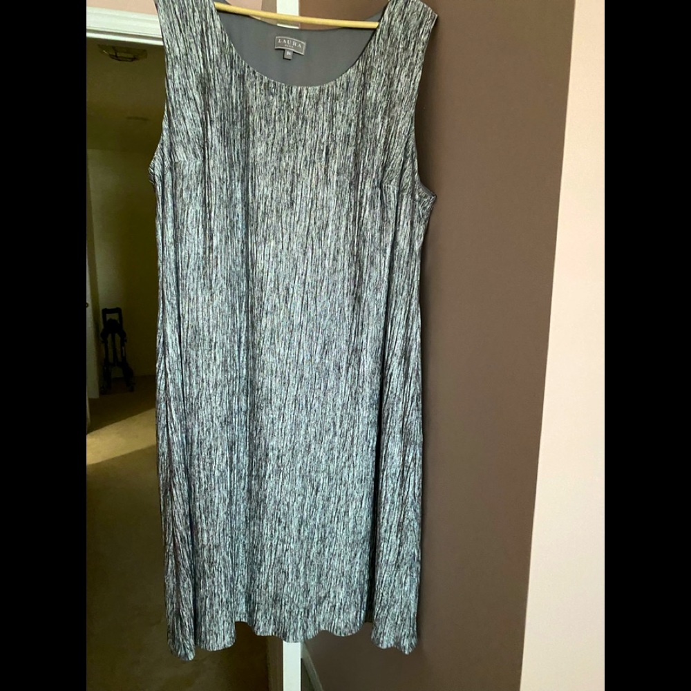 NEW grey/silver dress with 3/4 sleeve jacket.